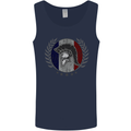 French Bodybuilding Flag Gym Training France Mens Vest Tank Top Navy Blue