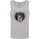 French Bodybuilding Flag Gym Training France Mens Vest Tank Top Sports Grey