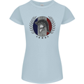 French Bodybuilding Flag Gym Training France Womens Petite Cut T-Shirt Light Blue
