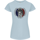 French Bodybuilding Flag Gym Training France Womens Petite Cut T-Shirt Light Blue