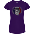 French Bodybuilding Flag Gym Training France Womens Petite Cut T-Shirt Purple