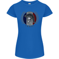French Bodybuilding Flag Gym Training France Womens Petite Cut T-Shirt Royal Blue