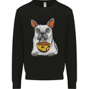 French Bulldog Ghost Dog Halloween Mens Sweatshirt Jumper Black