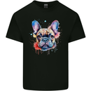 French Bulldog Watercolour Dog Kids T-Shirt Childrens Black