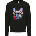 French Bulldog Watercolour Dog Mens Sweatshirt Jumper Black