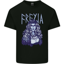 Freyja Norse Goddess Viking Valhalla Mens Cotton T-Shirt Tee Top Black