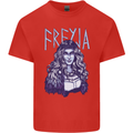 Freyja Norse Goddess Viking Valhalla Mens Cotton T-Shirt Tee Top Red