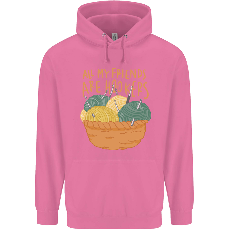 Friends Hookers Funny Crochet Knitting Childrens Kids Hoodie Azalea
