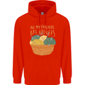 Friends Hookers Funny Crochet Knitting Childrens Kids Hoodie Bright Red