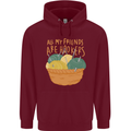 Friends Hookers Funny Crochet Knitting Childrens Kids Hoodie Maroon