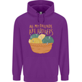 Friends Hookers Funny Crochet Knitting Childrens Kids Hoodie Purple