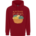 Friends Hookers Funny Crochet Knitting Childrens Kids Hoodie Red