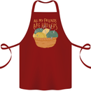 Friends Hookers Funny Crochet Knitting Cotton Apron 100% Organic Maroon