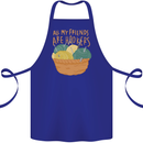 Friends Hookers Funny Crochet Knitting Cotton Apron 100% Organic Royal Blue