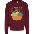 Friends Hookers Funny Crochet Knitting Kids Sweatshirt Jumper Maroon