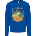 Friends Hookers Funny Crochet Knitting Kids Sweatshirt Jumper Royal Blue