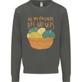 Friends Hookers Funny Crochet Knitting Kids Sweatshirt Jumper Storm Grey