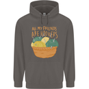 Friends Hookers Funny Crochet Knitting Mens 80% Cotton Hoodie Charcoal