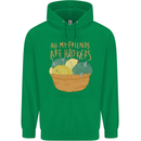 Friends Hookers Funny Crochet Knitting Mens 80% Cotton Hoodie Irish Green
