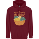 Friends Hookers Funny Crochet Knitting Mens 80% Cotton Hoodie Maroon