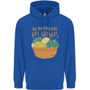 Friends Hookers Funny Crochet Knitting Mens 80% Cotton Hoodie Royal Blue