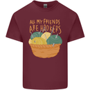 Friends Hookers Funny Crochet Knitting Mens Cotton T-Shirt Tee Top Maroon