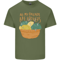 Friends Hookers Funny Crochet Knitting Mens Cotton T-Shirt Tee Top Military Green