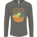 Friends Hookers Funny Crochet Knitting Mens Long Sleeve T-Shirt Charcoal