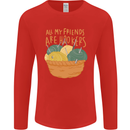 Friends Hookers Funny Crochet Knitting Mens Long Sleeve T-Shirt Red