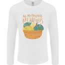 Friends Hookers Funny Crochet Knitting Mens Long Sleeve T-Shirt White