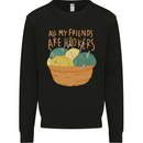 Friends Hookers Funny Crochet Knitting Mens Sweatshirt Jumper Black