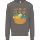 Friends Hookers Funny Crochet Knitting Mens Sweatshirt Jumper Charcoal