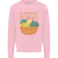 Friends Hookers Funny Crochet Knitting Mens Sweatshirt Jumper Light Pink