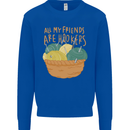 Friends Hookers Funny Crochet Knitting Mens Sweatshirt Jumper Royal Blue