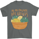 Friends Hookers Funny Crochet Knitting Mens T-Shirt 100% Cotton Charcoal