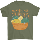 Friends Hookers Funny Crochet Knitting Mens T-Shirt 100% Cotton Military Green