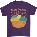 Friends Hookers Funny Crochet Knitting Mens T-Shirt 100% Cotton Purple