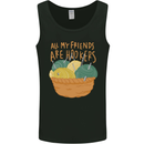 Friends Hookers Funny Crochet Knitting Mens Vest Tank Top Black