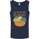 Friends Hookers Funny Crochet Knitting Mens Vest Tank Top Navy Blue