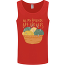 Friends Hookers Funny Crochet Knitting Mens Vest Tank Top Red