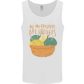 Friends Hookers Funny Crochet Knitting Mens Vest Tank Top White