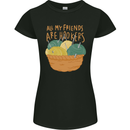 Friends Hookers Funny Crochet Knitting Womens Petite Cut T-Shirt Black