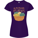 Friends Hookers Funny Crochet Knitting Womens Petite Cut T-Shirt Purple