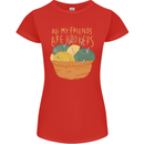 Friends Hookers Funny Crochet Knitting Womens Petite Cut T-Shirt Red