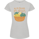 Friends Hookers Funny Crochet Knitting Womens Petite Cut T-Shirt Sports Grey