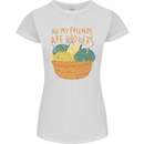 Friends Hookers Funny Crochet Knitting Womens Petite Cut T-Shirt White