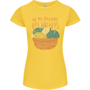 Friends Hookers Funny Crochet Knitting Womens Petite Cut T-Shirt Yellow
