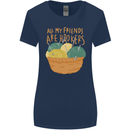Friends Hookers Funny Crochet Knitting Womens Wider Cut T-Shirt Navy Blue