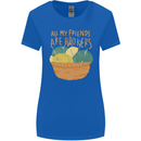 Friends Hookers Funny Crochet Knitting Womens Wider Cut T-Shirt Royal Blue