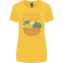 Friends Hookers Funny Crochet Knitting Womens Wider Cut T-Shirt Yellow